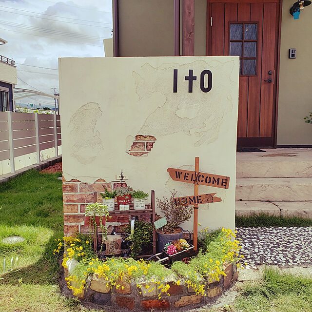 jaaichannの-アンティークレンガ「割れレンガ ブロークンハーモニー 約1平米分」（ゆうパック5箱分の送料込・北海道は1,500円アップ）花壇 ガーデニング DIYの家具・インテリア写真