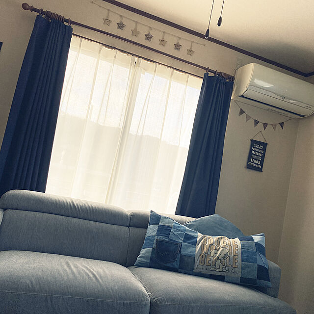 mayoのニトリ-3人用布張りソファ(サザーラ GY) の家具・インテリア写真