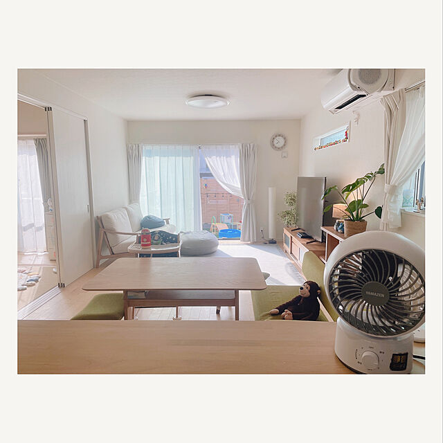 manaのニトリ-ビーズソファカバー 大サイズ専用カバー(Nクール i-n) の家具・インテリア写真