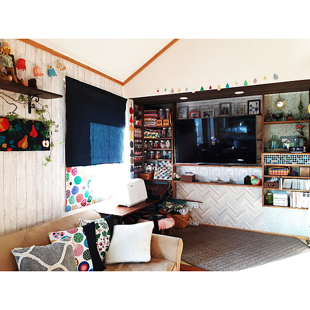 Miponappoの-東リ fuful フフル オーダーカーテン＆シェード CASUAL TKF10048 ソフトプリーツ加工 約2倍ヒダの家具・インテリア写真