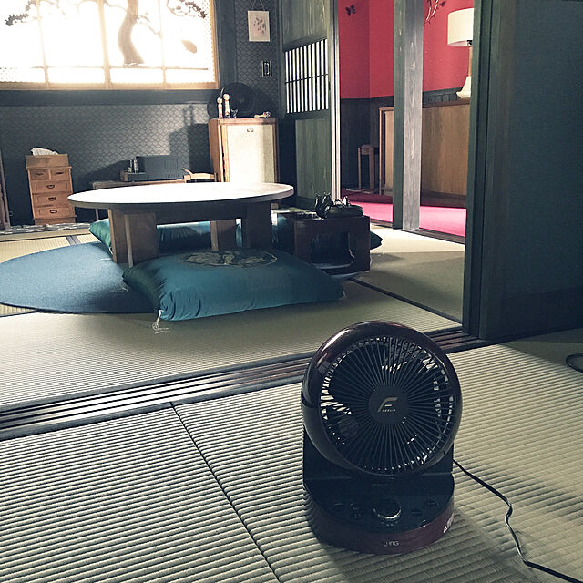kanaの-【中古】ユーイング 扇風機 エアマルチファン UCF-DHR18L-R ざくろレッドの家具・インテリア写真