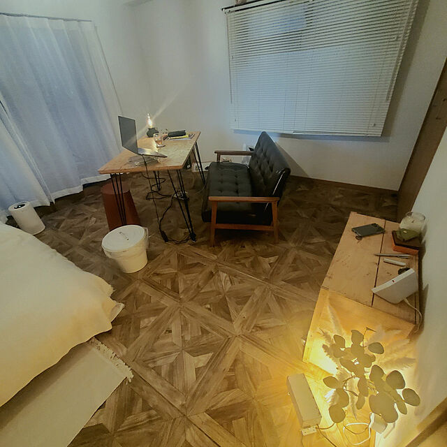 38sanのラグリエ-ラグリエ ヘリンボーン キッチンマット チェアマット オーク 80×120cm 滑り止め付き 拭けるの家具・インテリア写真