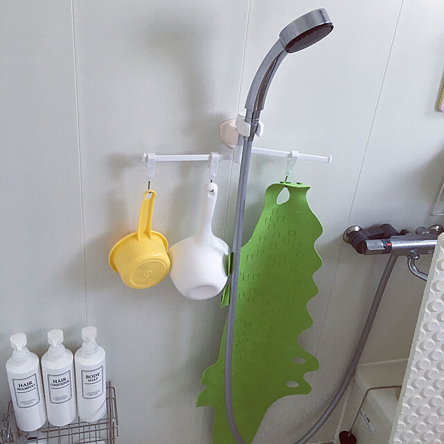 Natsuのイケア-IKEA マット 【PATRULL】 バスタブマット クロコダイル グリーン　ワニ型滑り止めマット　浴室用/わにの家具・インテリア写真