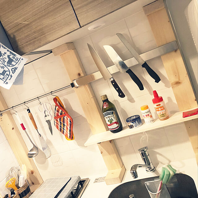 ponのイケア-【IKEA -イケア-】KUNGSFORS -クングスフォルス- マグネットナイフラック ステンレススチール 56 cm (103.349.27)の家具・インテリア写真