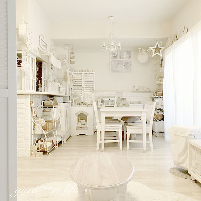satomiの-シャンデリア アリス 5灯 クリーム/ダークゴールドの家具・インテリア写真