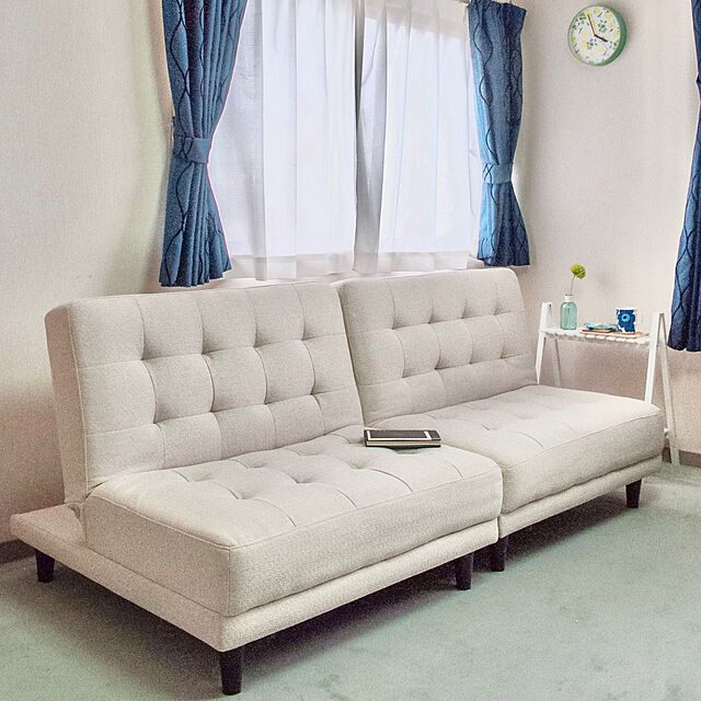 InnermuscleのKUROSHIO-New離せるソファーベッド　背もたれの角度が変えられる　ソファーになる　ベッドになるの家具・インテリア写真