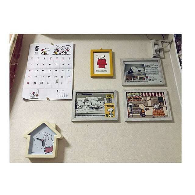 sakuramiffyのサンリオ-サンリオ(SANRIO) サンリオ カレンダー 2023年 壁掛け スヌーピー Snoopy 横 月齢入り キャラクター 204323 SANRIOの家具・インテリア写真