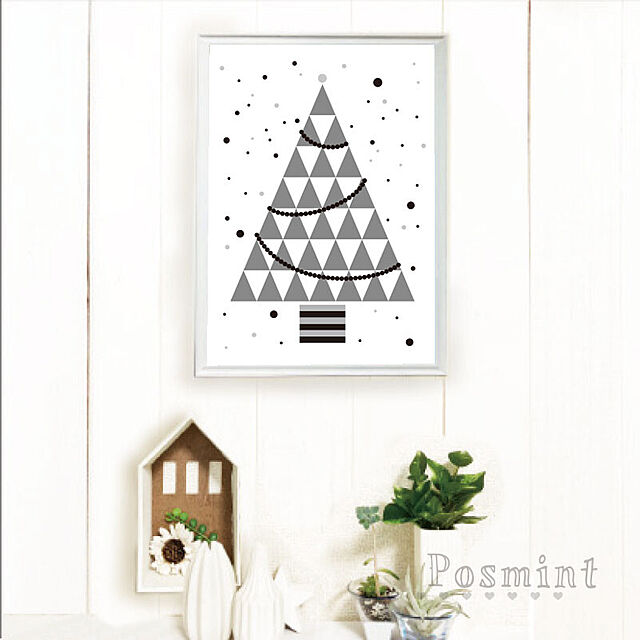 posmint333の-A4サイズ《北欧三角モミの木ポスター》の家具・インテリア写真