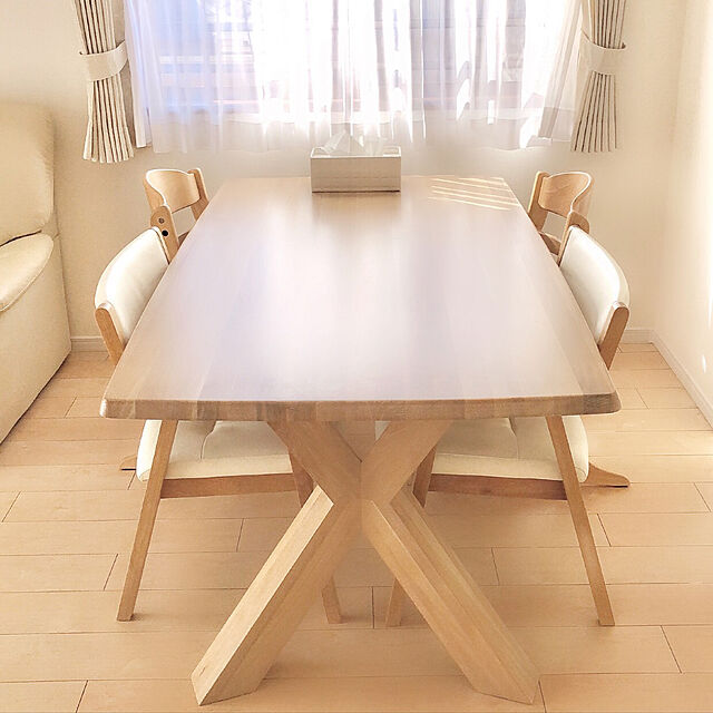 Mの-ベビーチェア ハイチェア すくすくチェアプラス ナチュラル テーブル&ガード付きの家具・インテリア写真