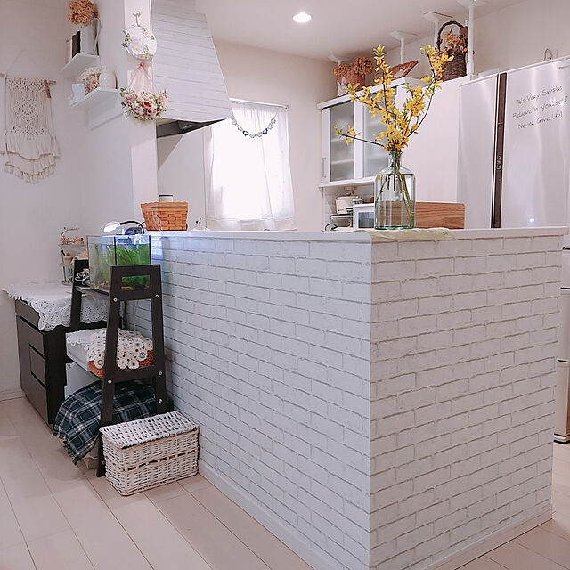 aikkoの-明和グラビア リノベウォールシート 白レンガ WAS-04の家具・インテリア写真
