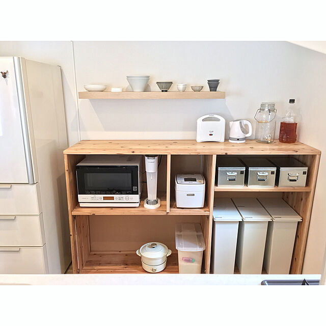 Yuyuの無印良品-ポリプロピレンフタが選べるダストボックス用フタ・横開き用の家具・インテリア写真