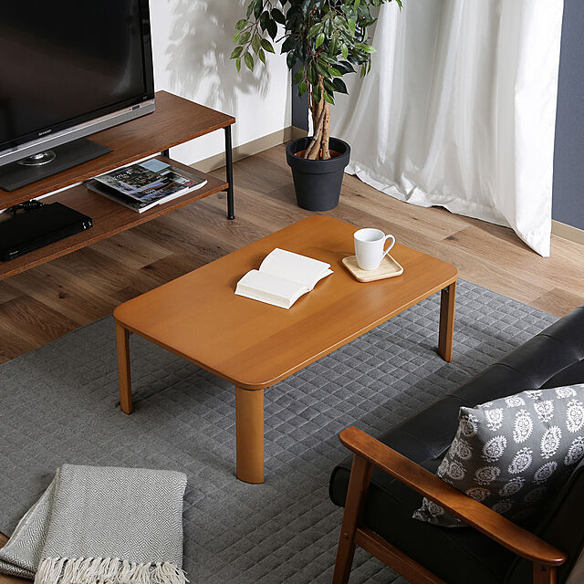 SMB_selectionの不二貿易-折脚ローテーブル（ナチュラル）　ＫＳＭ−９０６０ＮＡの家具・インテリア写真