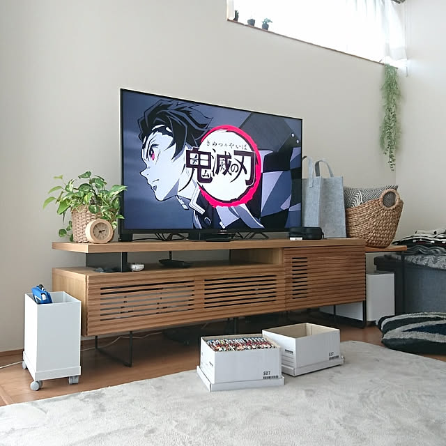 yukoの関家具-関家具 【くらしと×RoomClip】Original TV board Asymmetry160 （ナチュラルオーク） 301351の家具・インテリア写真