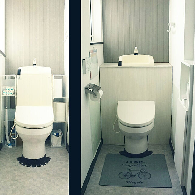 Mie-koのニトリ-拭けるトイレマット(バイシクル) の家具・インテリア写真