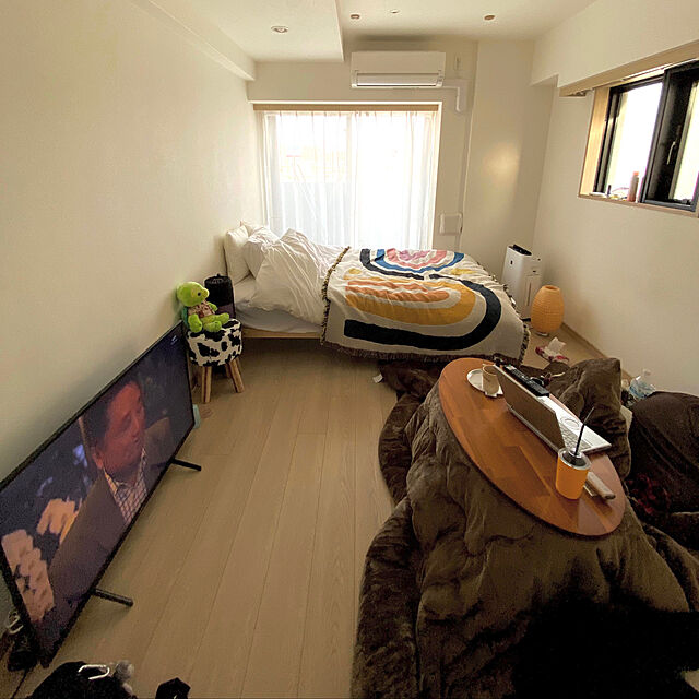 motikanのニトリ-脚付きヘッドレスすのこベッドフレーム(NA SD) の家具・インテリア写真