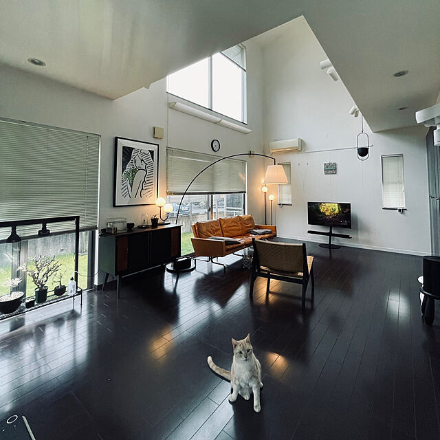 kiyozowのイケア-SKAFTET スカフテート フロアランプベース、アーチ型の家具・インテリア写真