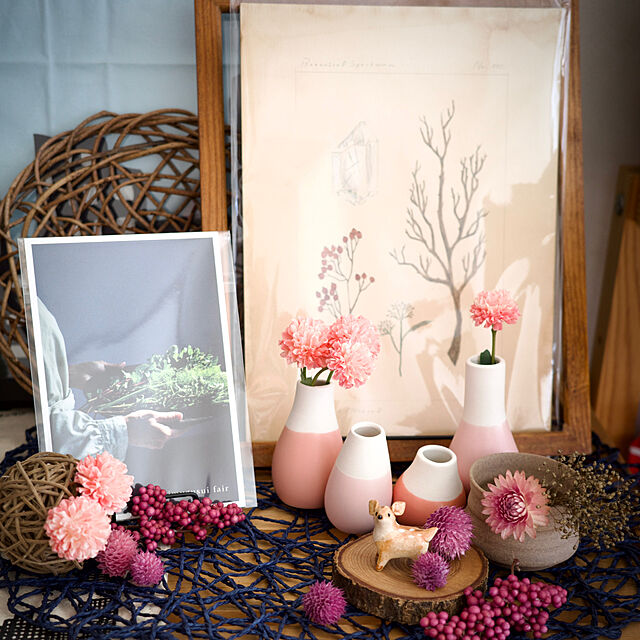 6aa1e_lifeの-一輪挿し 花瓶 ミニサイズ コンパクト 花 花器 かわいい 4個セット おしゃれ プレゼント ギフト Mini pastel vases Setof4 rader ミニパステルベース レダーの家具・インテリア写真
