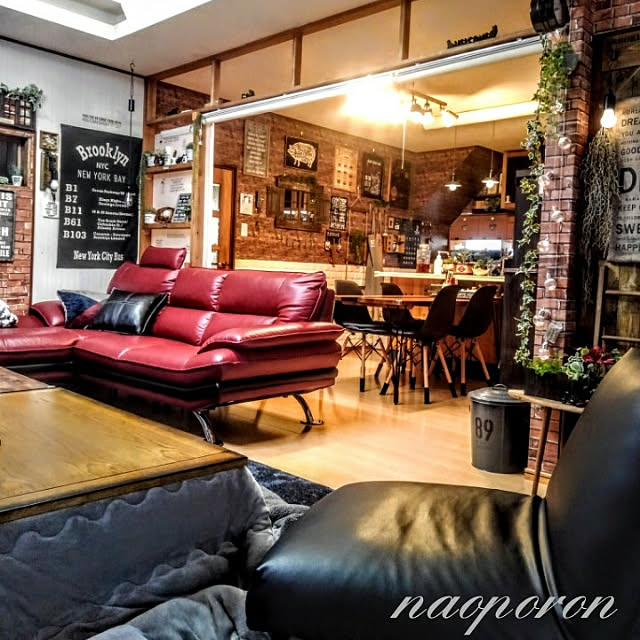 naoporonのニトリ-リビングこたつ(クラシックS 120 LBR) の家具・インテリア写真