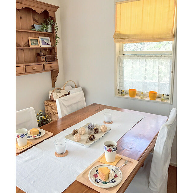 hiyo.pietのイケア-ＩＫＥＡ/イケア　GODDAG　テーブルランナー　ベージュ/ホワイトの家具・インテリア写真