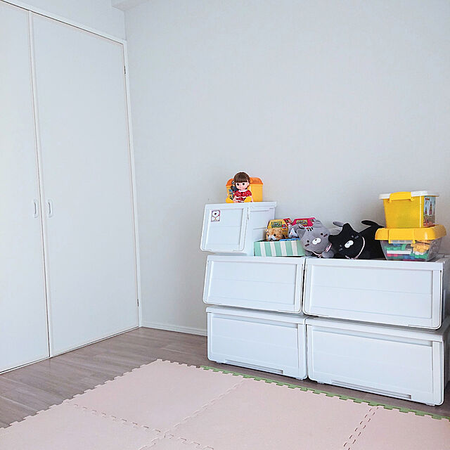 enjoyの-プロフィックス カバコ モノ ワイド M ホワイト収納ケース 衣装ケース フラップ 天馬 公式 公式店 日本製の家具・インテリア写真