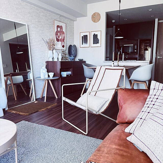 NIKOの-FERM LIVING デザート ブロックカラー スチール&再生プラスチック ラウンジチェア 77.5cm Desert block-colour steel and recycled-plastic lounge chair 77.5cmの家具・インテリア写真