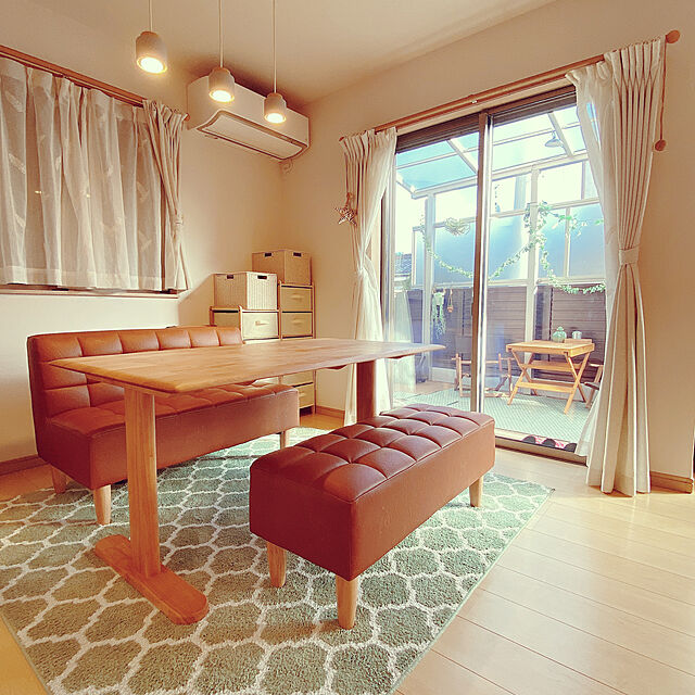 HARUKAのニトリ-レースカーテン(オッハ 100X133X2) の家具・インテリア写真