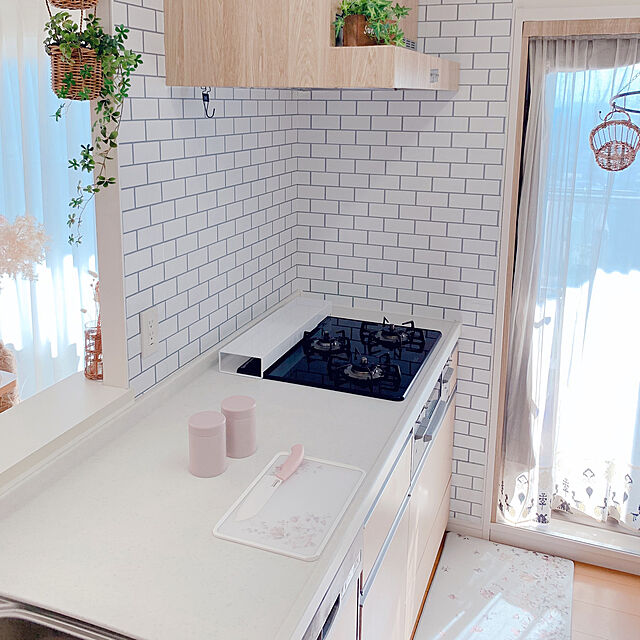 aのニトリ-キッチン用クッションフロアマット(IB-i-W 花柄45×120) の家具・インテリア写真