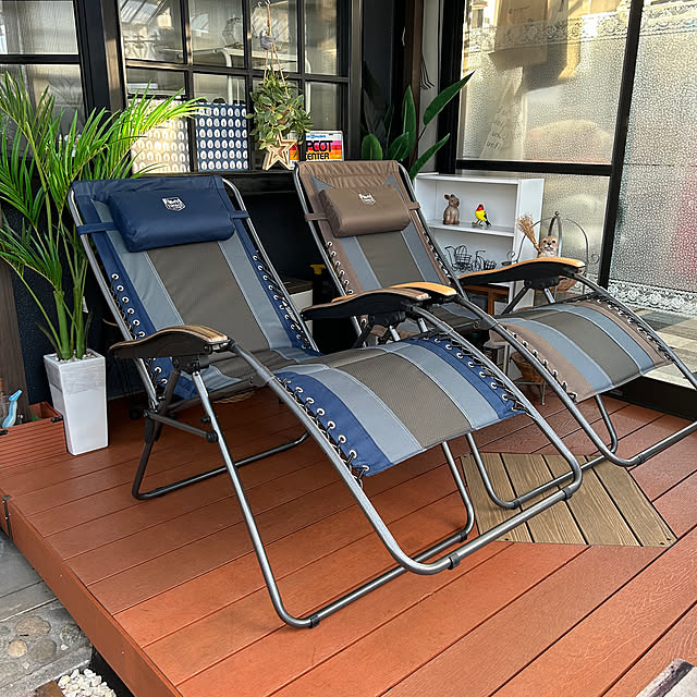 TIMBER RIDGE リクライニングチェア 折りたたみ アウトドア 耐荷重