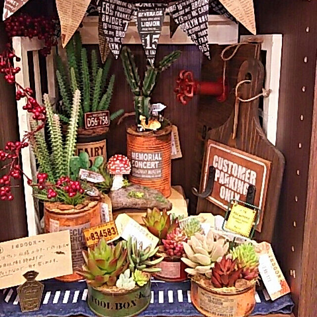 INDOORの-セダム フェイク 多肉植物 造花 ガーデニング雑貨 スモールセダムピックの家具・インテリア写真