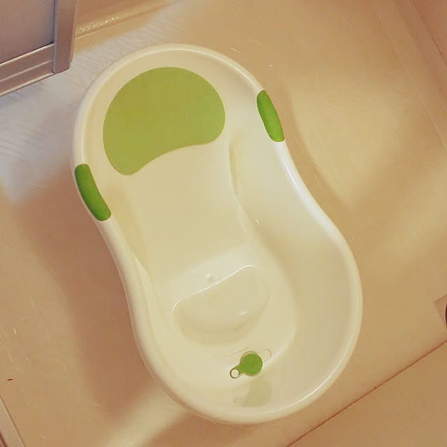 miuの永和-永和 新生児用ベビーバス お風呂でもキッチンのシンクでも使えるバスタブ グリーン 1個 (x 1) 498111の家具・インテリア写真