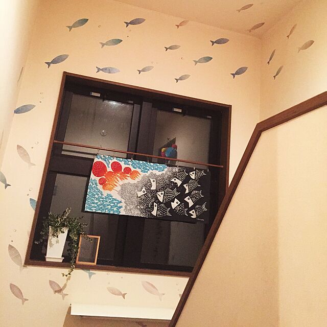 ryo1の-ウォールステッカー 魚の行進 自然 海 インテリアシール 壁シール 壁紙 シール wallsticker 北欧 DIYの家具・インテリア写真