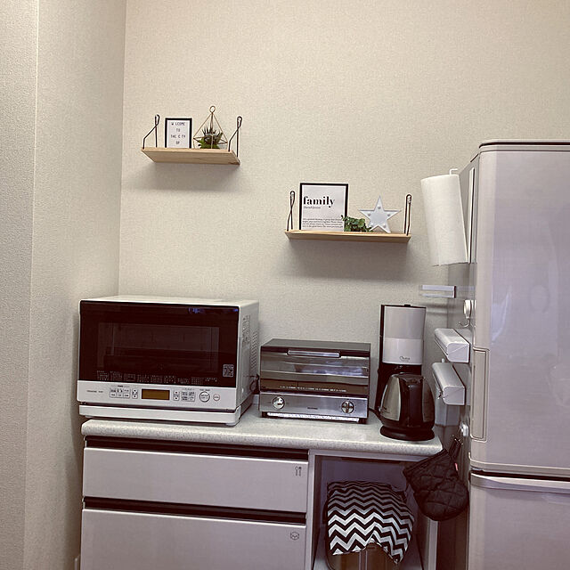 Hinaのニトリ-キッチンカウンター(アルミナ2 100CT WH) の家具・インテリア写真