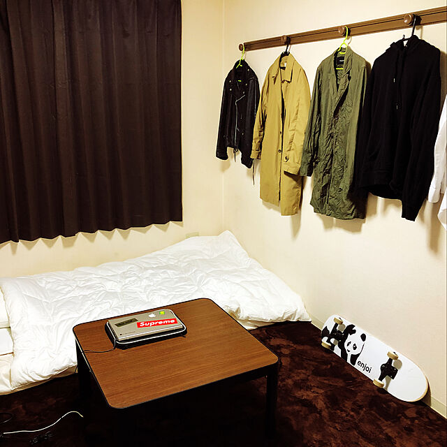 shukiのニトリ-遮光1級カーテン(ジャズ2 ブラウン 100X178X2) の家具・インテリア写真