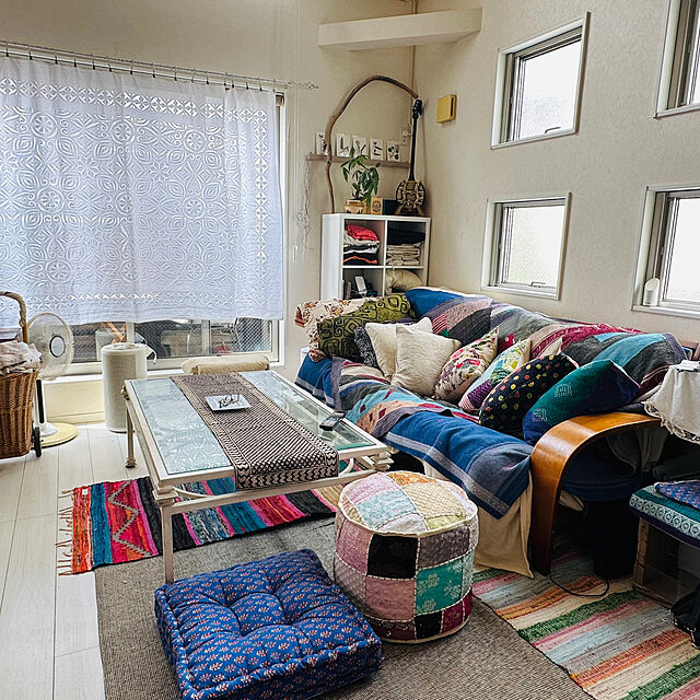 NONTAのイケア-KALLAX カラックス シェルフユニット 下部フレーム付きの家具・インテリア写真