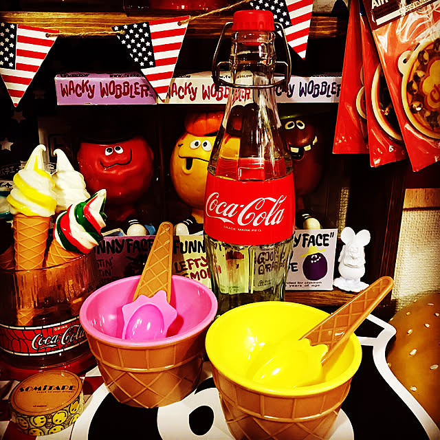 m.k.a.457のノーブランド-【ノーブランド品】 子供　プラスチック製　アイスクリームボウル　スプーン　セット　デザートカップ　ボウル　贈り物　全6色 - ピンクの家具・インテリア写真