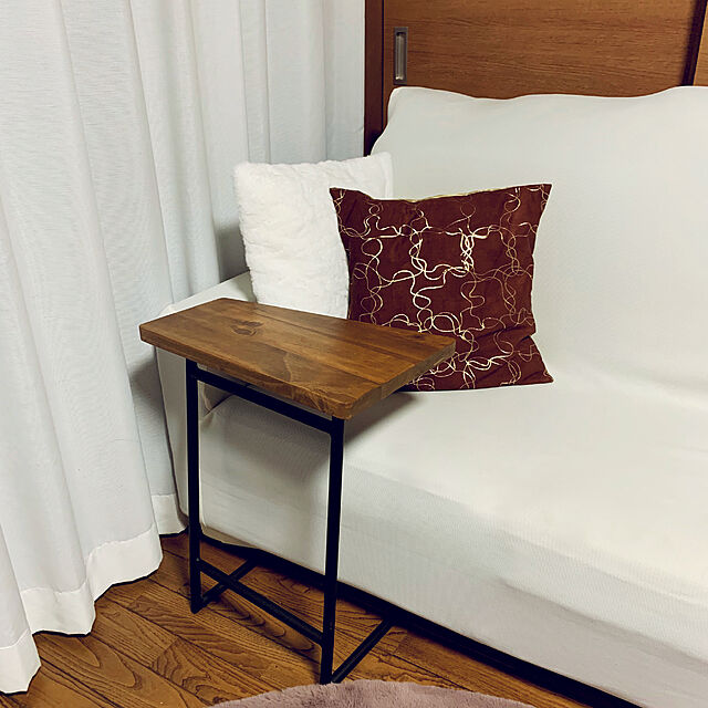 30Hcmmのニトリ-クッションカバー(ファー ラビット GY) の家具・インテリア写真