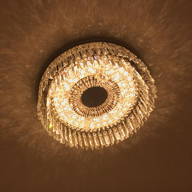 kouheiのパナソニック-LED シャンデリア クリスタルガラス おしゃれ ゴージャス シーリングライト リビング 寝室 LGBZ1434 パナソニック 照明器具の家具・インテリア写真