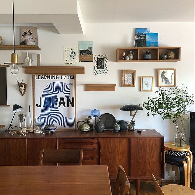 tomokoの志成販売-ガラス　花瓶　リューズガラスフラワーベースネックの家具・インテリア写真