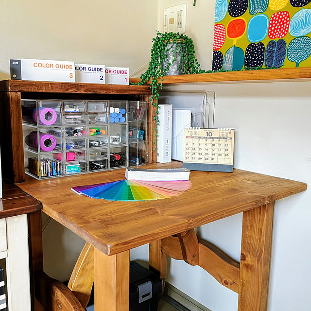 mionaの無印良品-アクリル縦でも横でも使える小物収納３段・Ａ４タテの家具・インテリア写真