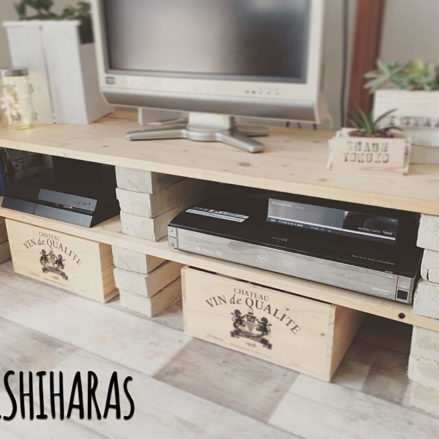 theishiharasの静岡木工-木箱 ワインボックス ワインボックス L 収納ボックス ワイン木箱 おもちゃ箱 フリーボックス おしゃれの家具・インテリア写真