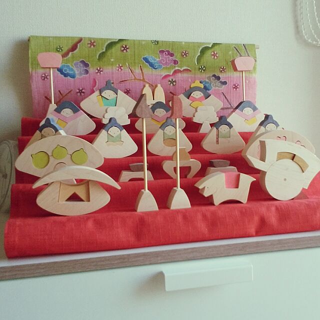hiroの遊プラン-円びな五段飾り（特製垂幕・桜）の家具・インテリア写真