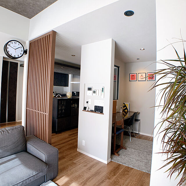 fuu30haruのDULTON-BONOX ダブルフェイスウォールクロック(両面時計)の家具・インテリア写真