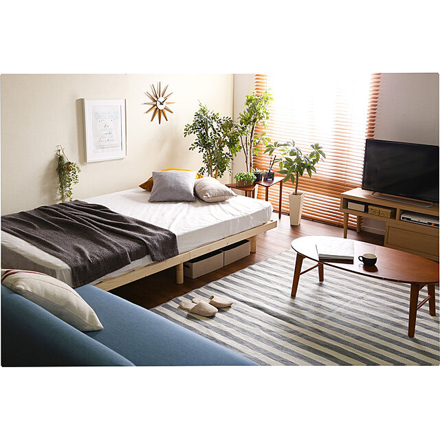 SMB_selectionのホームテイスト-パイン材高さ3段階調整脚付きすのこベッド（シングル）の家具・インテリア写真