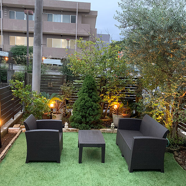 miiの-タカショー ひかりノベーション 間のひかり 豪華セット ガーデンライト 4975149757107 （ 明るい ガーデニング 照明 ライトアップ 屋外 間接照明 ）の家具・インテリア写真