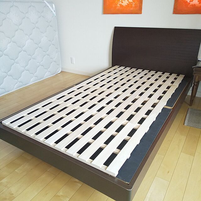 rikkyの-コーナン オリジナル LIFELEX 折り畳み　桐すのこベッド　シングル　NA約幅1010×奥行2000×高さ25(mm)の家具・インテリア写真