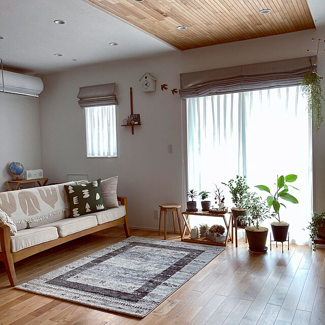 ha_ru76のAQUA-mofua（モフア） イブル CLOUD柄 綿100% ソファパッド 【65×170cm】 ベージュの家具・インテリア写真