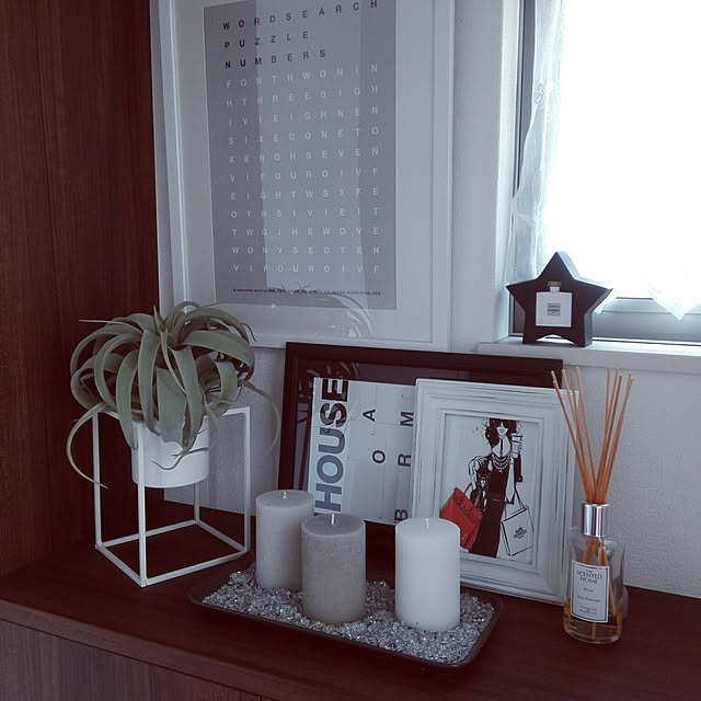 G.Mのイケア-ＩＫＥＡ/イケア　LUGGA　香り付きブロックキャンドル10 cm/3個セット　ベージュの家具・インテリア写真