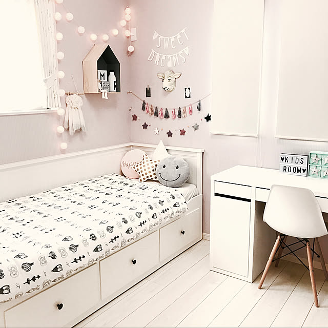 MerrydayのIKEA (イケア)-IKEA(イケア) HEMNES 40164117 デイベッドフレーム(引き出し×3), ホワイトの家具・インテリア写真