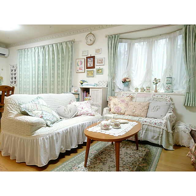 chururiのニトリ-クッションカバー(FM アンナRO) の家具・インテリア写真