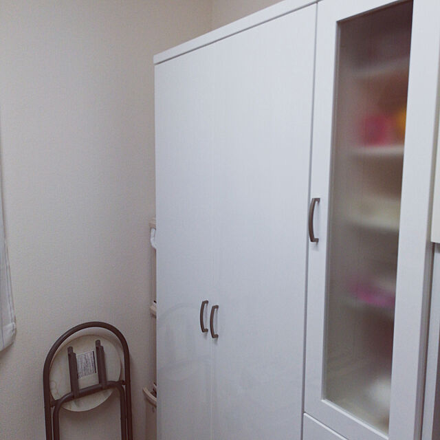 KRmamaのニトリ-スリムストッカー(コパン 30GD WH) の家具・インテリア写真